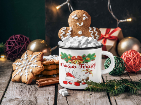 Cana colorata personalizata - Craciun Fericit! - Santa [3]