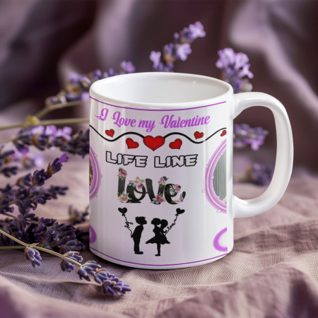Cana cu 2 poze - I LOVE MY VALENTINE [1]