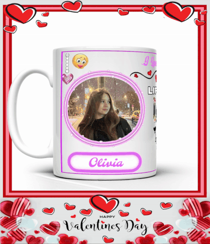 Cadouri de VALENTINE'S DAY - Cana cu 2 poze - I LOVE MY VALENTINE