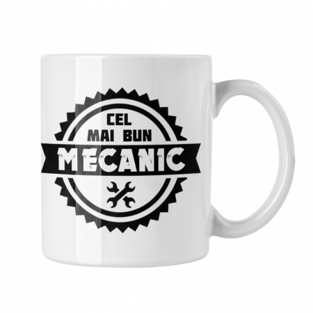 Cana personalizata - Cană termosensibilă personalizată cu poză – Cel mai bun mecanic – cadou pentru service auto