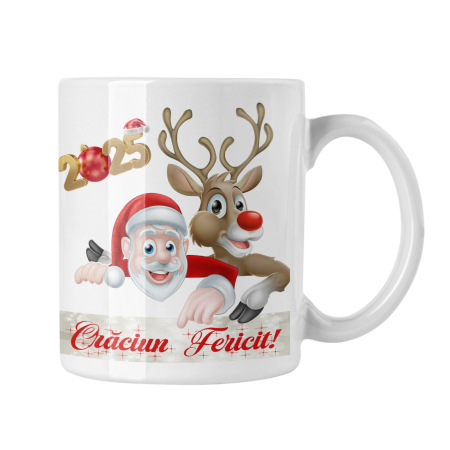 Cadouri de Craciun - Cana personalizata - Craciun Fericit 2025