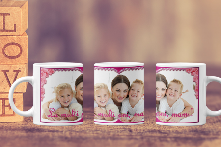 Cana personalizata cu poza / mesaj - La multi ani, mami! [1]