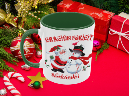 Cana personalizata cu nume si o poza - CRACIUN FERICIT [4]
