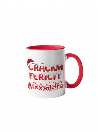 Cana personalizata  cu nume si poza - CRACIUN FERICIT model 5 [4]