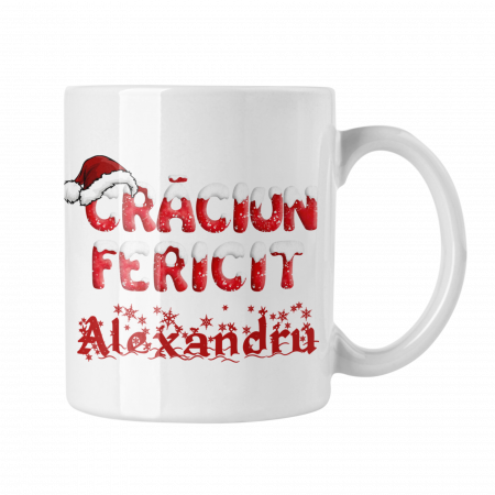 Cana personalizata  cu nume si poza - CRACIUN FERICIT model 5 [2]