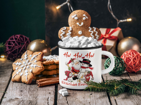 Cana personalizata cu poza - Craciun Fericit - Ho, Ho, Ho [3]