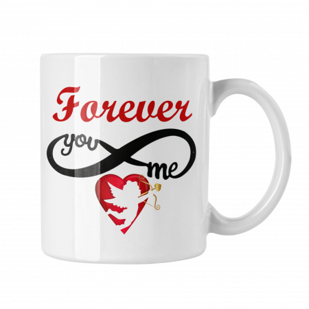 Cana personalizata - Cana “Forever Love” – personalizabilă cu poză