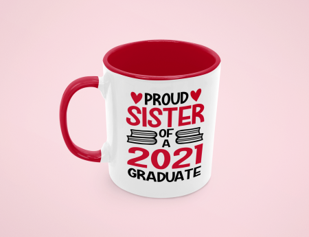 Cana personalizata cu poza / mesaj - Proud Sister of a Graduate [1]