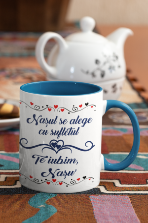 Cana personalizata cu poza - Nasu se alege cu sufletul [1]