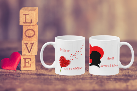 Cana personalizata - Cana personalizata pentru ea - Iubirea se obtine