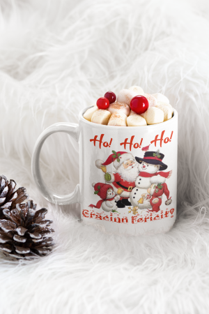 Cana personalizata cu poza - Craciun Fericit - Ho, Ho, Ho [2]