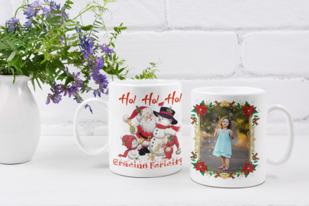 Cana personalizata cu poza - Craciun Fericit - Ho, Ho, Ho [1]