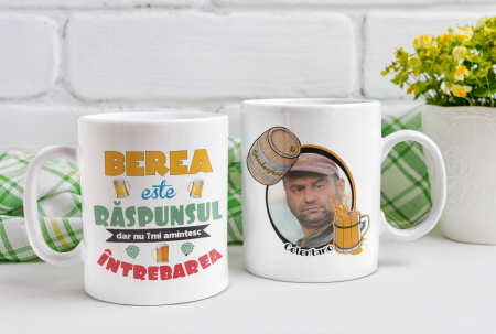 Cană personalizată - BEREA ESTE RASPUNSUL [1]