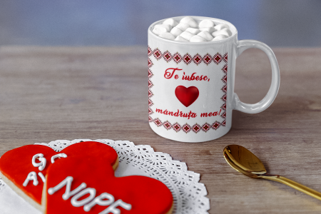 Cana personalizata cu poza - Te iubesc, mandruta mea [2]