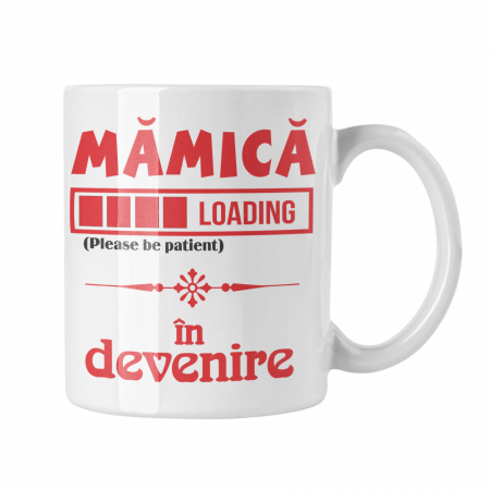 Cana personalizata - Cană termosensibilă personalizată – Mămica în devenire – cu poză viitoare mamă