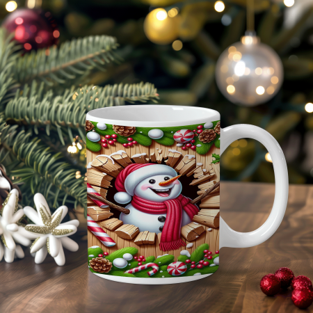 Cana personalizată - SNOWMAN [2]