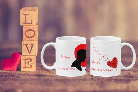 Cana personalizata - Cana personalizata pentru el - Iubirea se obtine