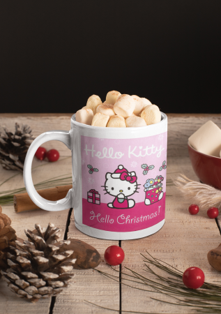Cana personalizata pentru Hello Kitty, Craciun Fericit! [1]