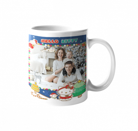 Cana personalizata pentru Hello Kitty, Craciun Fericit! [3]