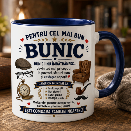Căni MESERII - Cana personalizata - CEL MAI BUN BUNIC - model 2