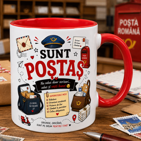 Căni MESERII - Cana personalizata - SUNT POȘTAȘ