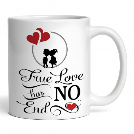 Cana personalizata - Cana personalizata TRUE LOVE HAS NO END