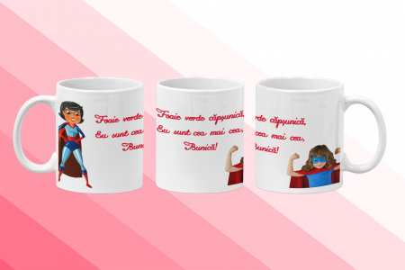 Cana personalizata - Cana personalizata cu mesaj - Sunt cea mai cea Bunica