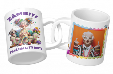 Cana personalizata - ZAMBESTE PANA MAI AI DINTI [2]