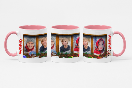 Cana rosie personalizata Sarbatori Fericite 2022 [4]