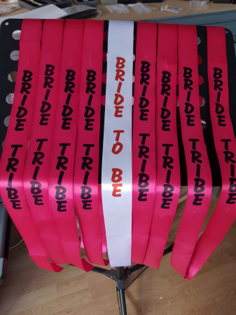 Invitatii evenimente - Esarfa personalizata pentru petreceri - Bride