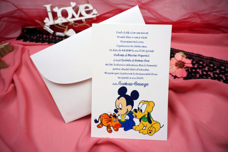 Invitatii de botez - Invitatie botez cod N23 x M35