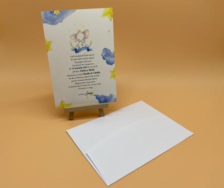 Invitatii de botez - Invitatie botez cod N24 x M402