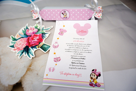 Invitatie de botez Pink Candy [2]