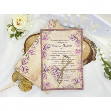 Invitatii de nunta & botez - Invitatie nunta 6523 lux