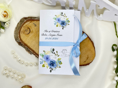 Invitatii de botez - Invitatie nunta+botez cod 11473 LUX