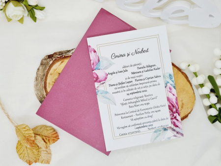 Invitatii de nunta & botez - Invitatie nunta cod 20497 LUX