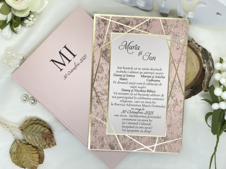 Invitatii de nunta & botez - Invitatie nunta cod 8441 LUX