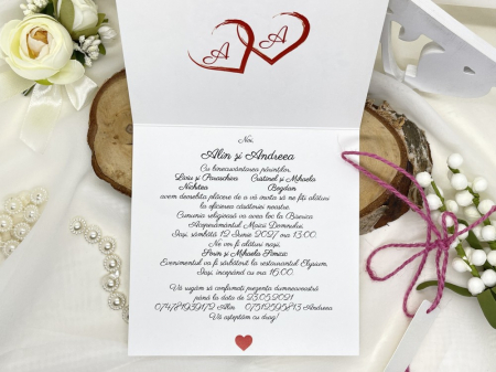 Invitatii de nunta & botez - Invitatie nunta cod 20447 LUX