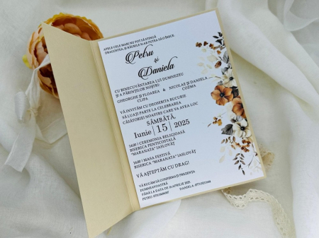 Invitatii de nunta - Invitatie de nunta cod 1385 LUX