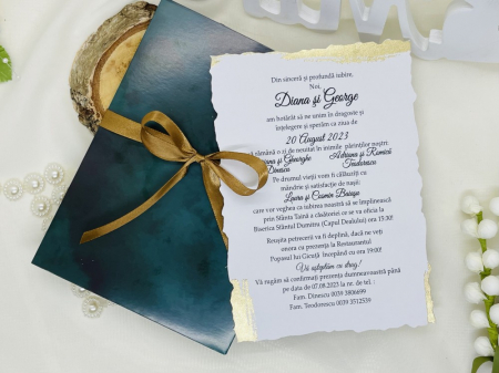 Invitatii de nunta & botez - Invitatie nunta cod 6643 LUX