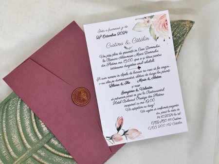 Invitatii de nunta & botez - Invitatie nunta cod 11434 LUX
