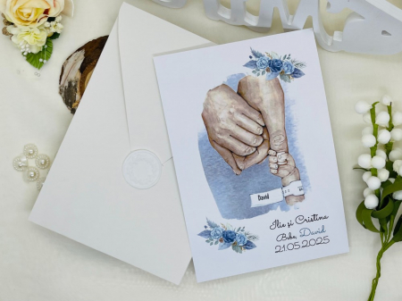 Invitatii de nunta & botez - Invitatie nunta si botez cod 11493