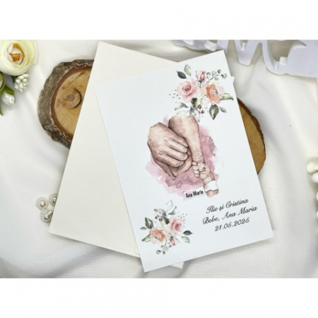 Invitatii de nunta & botez - Invitatie nunta botez cod 11477