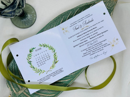 Invitatie nunta floral cod 1852 LUX [1]