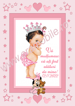Marturii - Magneti personalizati cu poza si text - marturii - 10 x 7 mm