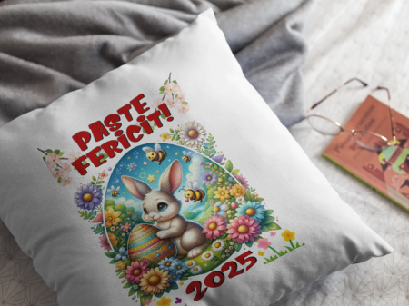 Perna personalizata PASTE FERICIT - iepuraş [2]