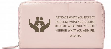 Portofel gravat dama - Attract what you expect [1]