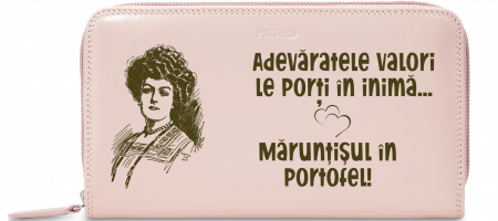 Portofele personalizate - Portofel dama gravat cu poza si mesaj