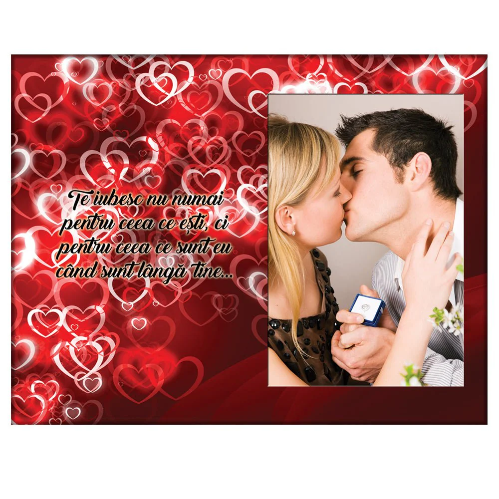 Cadouri de VALENTINE'S DAY - Rama foto personalizata cu poza - Te iubesc 1