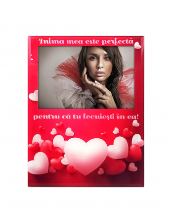 Rama foto personalizata cu poza - Te iubesc 5